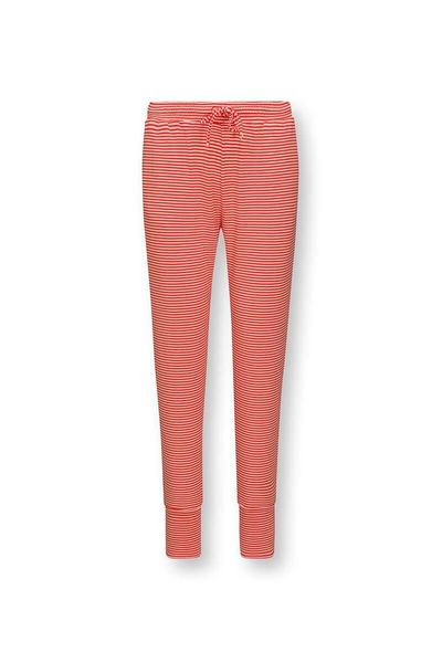 Pantalon Little Sumo Stripe en Coloris Corail