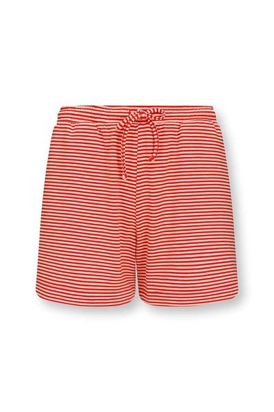 Short Little Sumo Stripe en Coloris Corail