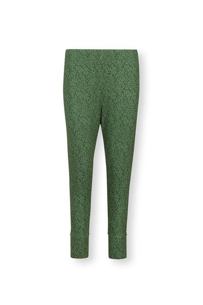 Trousers ¾ Leafy Dots Green