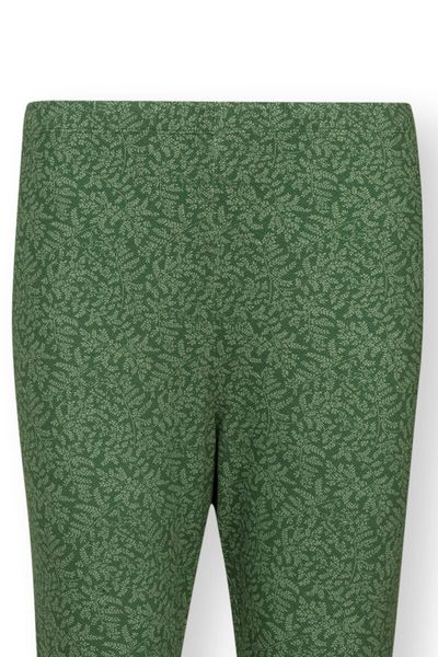 Trousers ¾ Leafy Dots Green