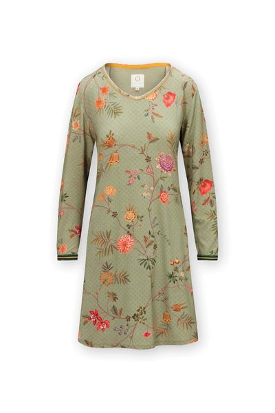 Nightdress Long Sleeve La Dolce Vita Green