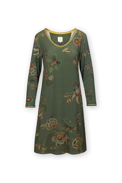 Nightdress Long Sleeve Cece Fiore Green 