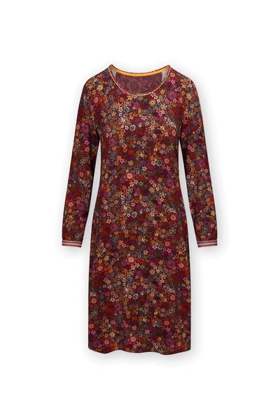 Nightdress Long Sleeve Tutti i Fiori Red