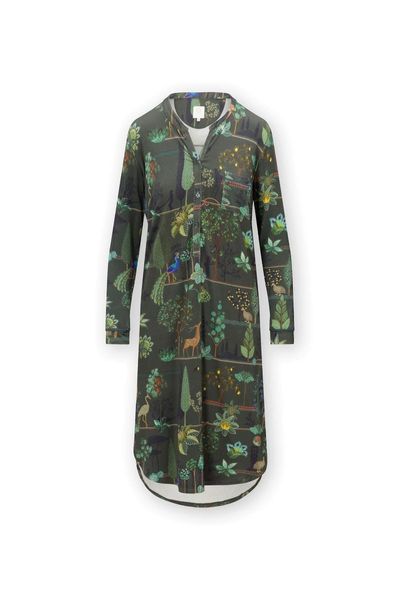 Nightdress Long Sleeve Alberi Dark Green 