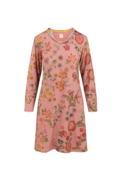 Dana Long Sleeve Nightdress Coco Flower Coral