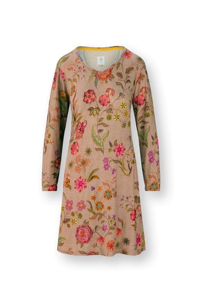 Dana Long Sleeve Nightdress Coco Flower Sand