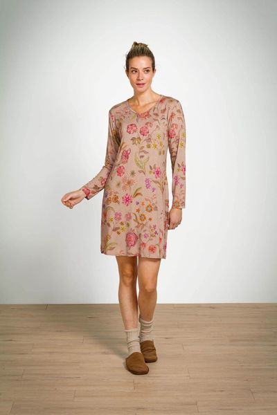 Dana Long Sleeve Nightdress Coco Flower Sand