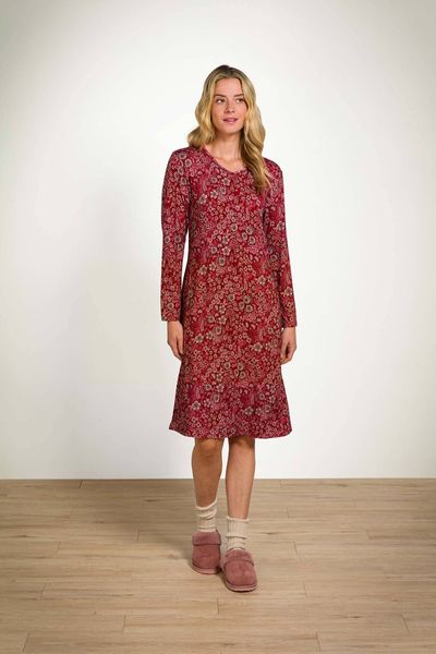 Danai Long Sleeve Nightdress Daisy Dreams Red
