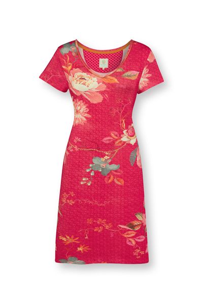 Nachthemd Korte Mouw Tokyo Bouquet Rood