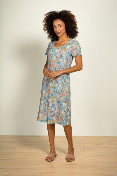 Daniela Nightdress Short Sleeve Jameela Blue