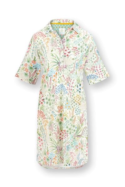 Dewi Nightdress Short Sleeve Querida White