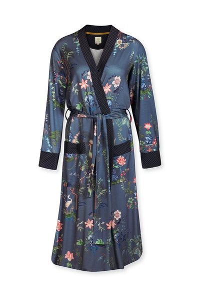 Kimono Chinese Porcelain Blauw