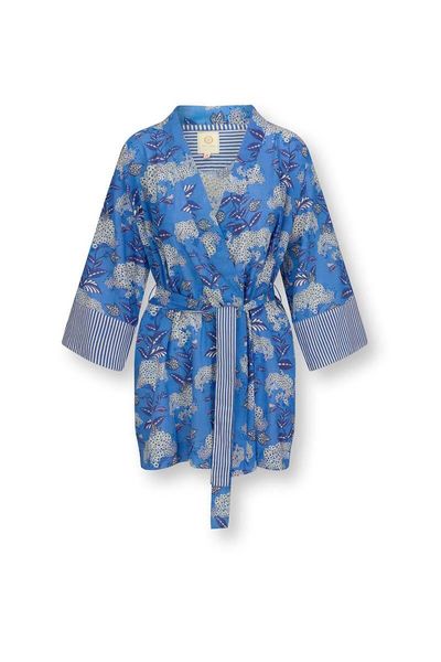 Kimono Flora Firenze Kobaltblauw
