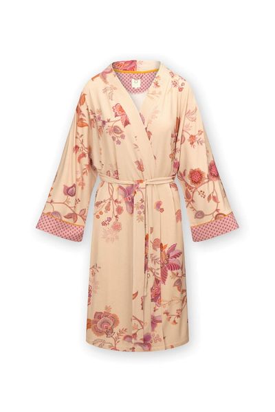 Kimono Cece Fiore Weiß Rosa