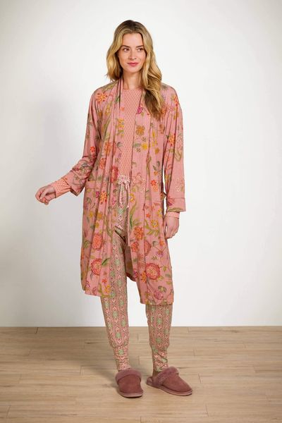 Nisha Kimono Coco Flower Corail 