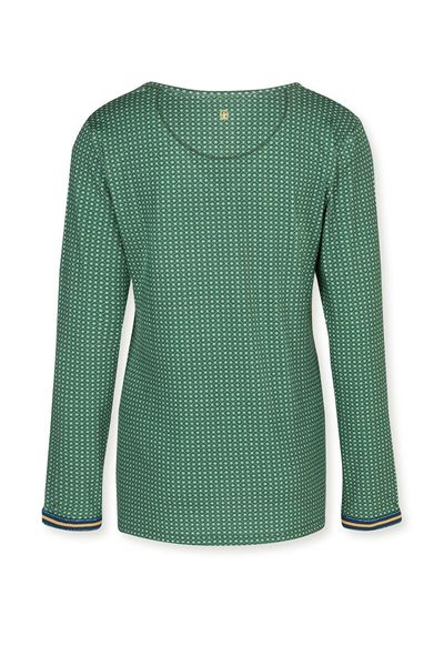 Top Lange Mouw Star Tile Groen