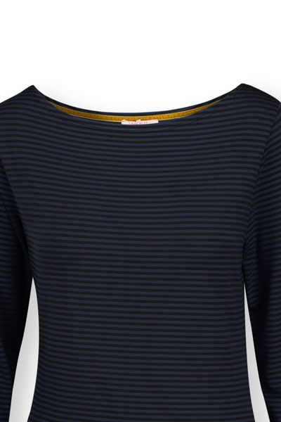 Top Lange Mouw Little Sumo Stripe Donkerblauw
