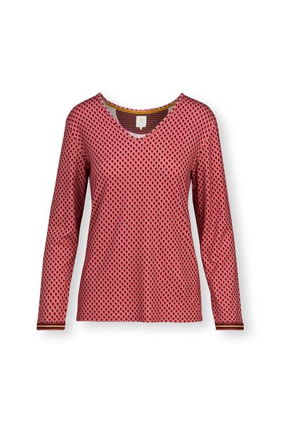 Top Lange Ärmel Suki Dark Rosa