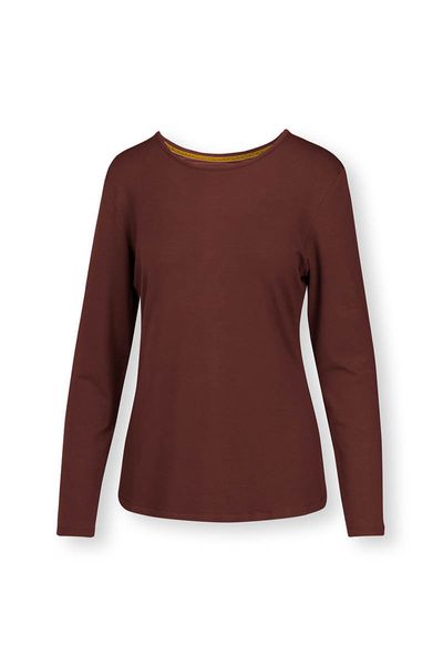 Top Long Sleeve Solid Terra Red