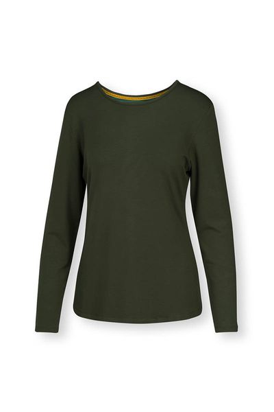 Top Long Sleeve Solid Green
