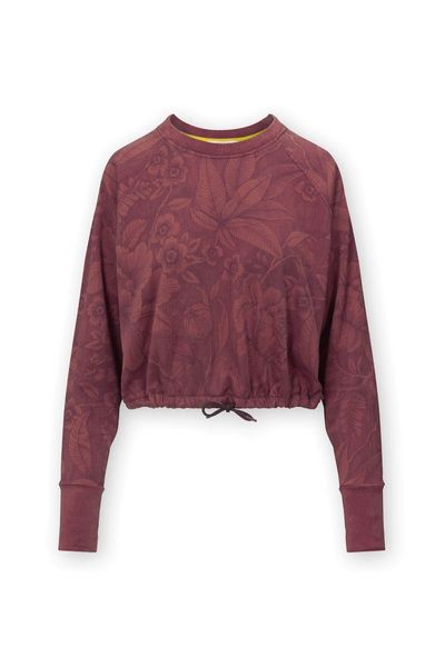 Top Cropped Long Sleeve Casa dei Fiori Lilac 