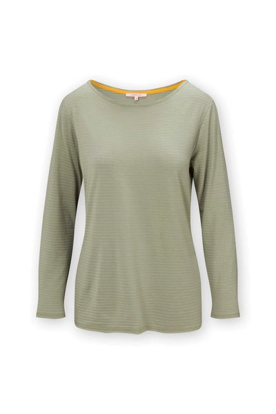 Top Long Sleeve Little Sumo Stripe Green