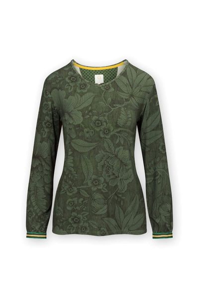Top Long Sleeve Casa dei Fiori Green