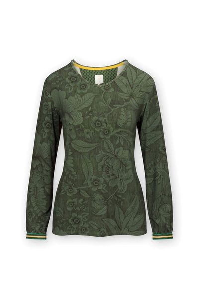 Top Long Sleeve Casa dei Fiori Green