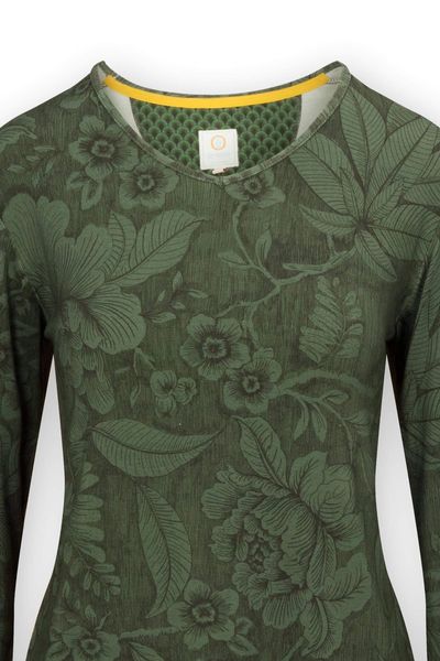 Top Long Sleeve Casa dei Fiori Green