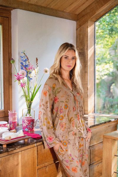Faye Long Sleeve Top Coco Flower Sand