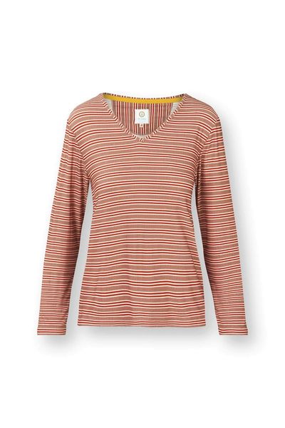 Trice Top à Manches Longues Kente Stripe Rose 