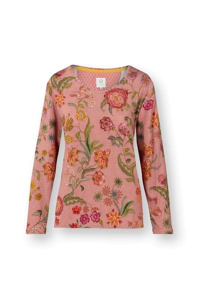 Trice Top à Manches Longues Coco Flower Corail 