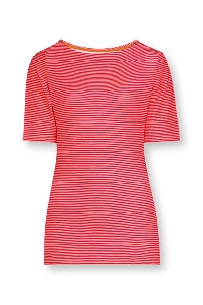 Top Short Sleeve Little Sumo Stripe Red