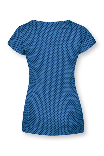 Top mit Kurze Ärmeln Suki Blau