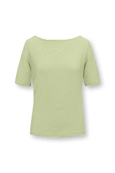 Top Short Sleeve Little Sumo Stripe Bright Green