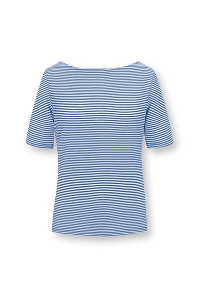 Top Short Sleeve Little Sumo Stripe Cobalt Blue