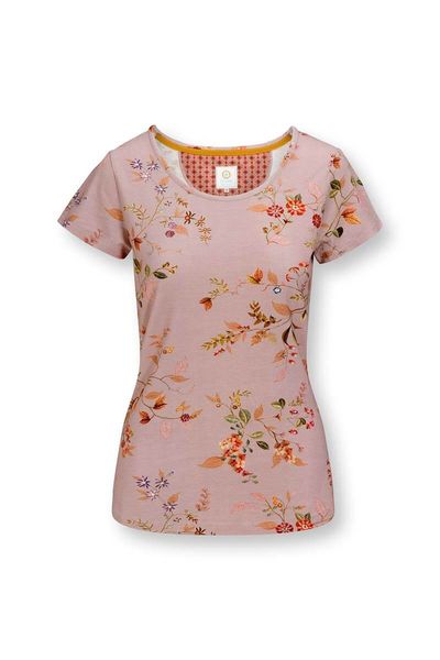 Haut à Manches Courtes Kawai Flower en Coloris Rose Clair
