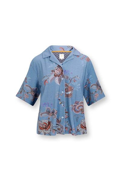 Top Korte Mouw Cece Fiore Blauw