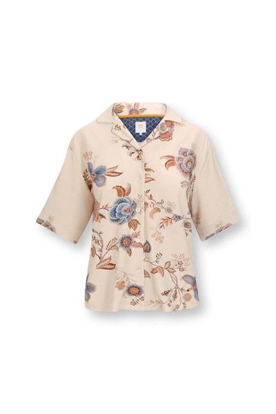 Top Kurze Ärmel Cece Fiore Weiß