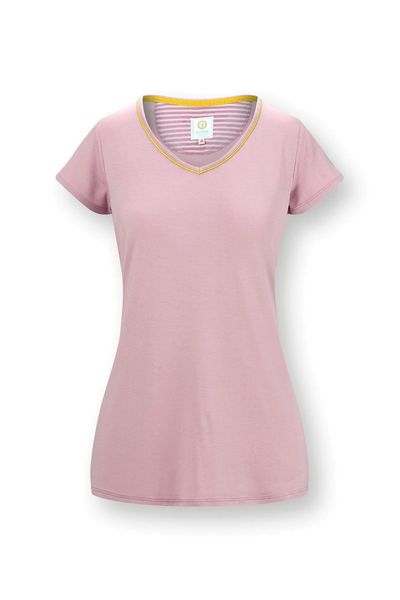 Toy Top Korte Mouw Solid Roze