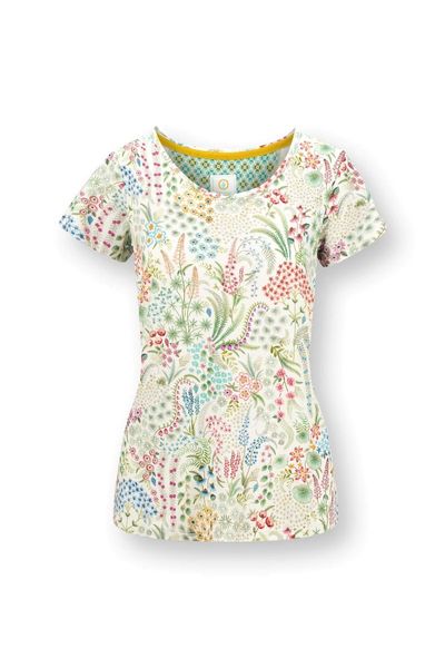 Tilly Top Korte Mouw Querida Wit