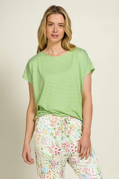 Tatum Top Korte Mouw Little Sumo Stripe Groen