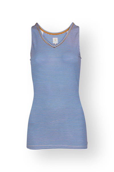 Top Sleeveless Little Sumo Stripe Blue