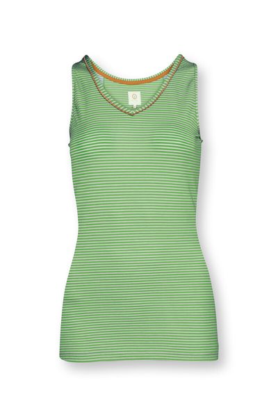 Top Sleeveless Little Sumo Stripe Green