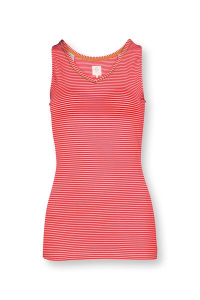 Top Sleeveless Little Sumo Stripe Red