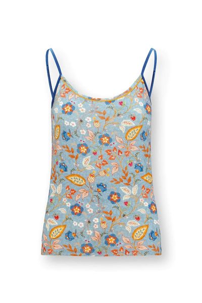 Selina Top Mouwloos Jameela Blauw