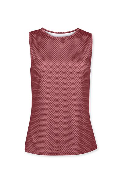 Sport Top Lace Flower Rood