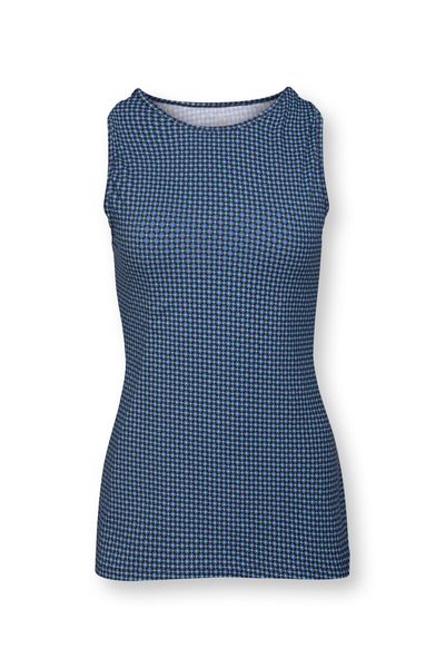 Sport Top Mouwloos Cross Stitch Blauw