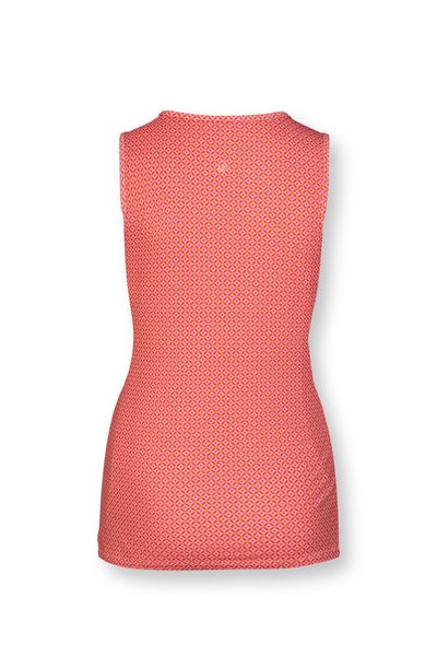 Sport Top Ärmellos Cross Stitch Rot