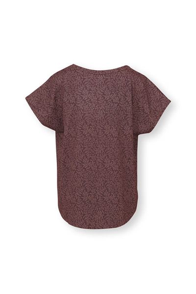 Sport Top Leafy Dots Terra Rood